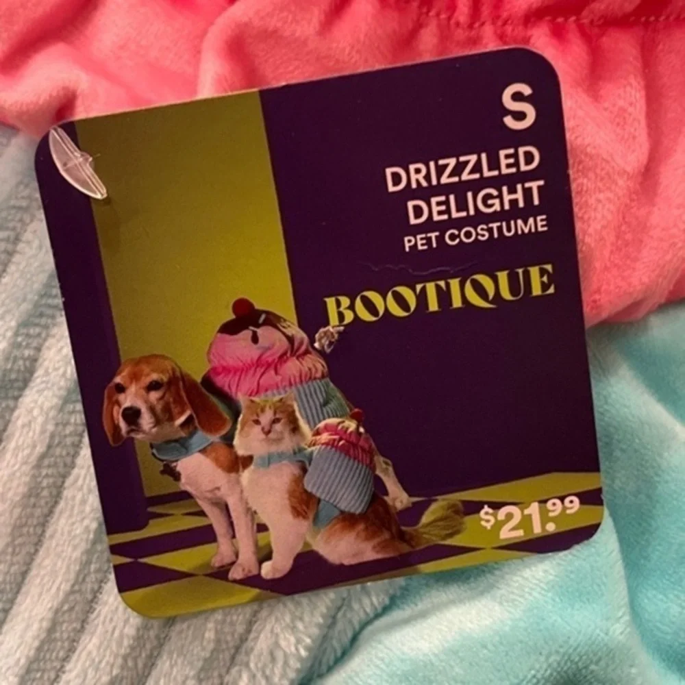 NWT Bootique Pet Costume Drizzled Delight Small Ice Cream Sundae
